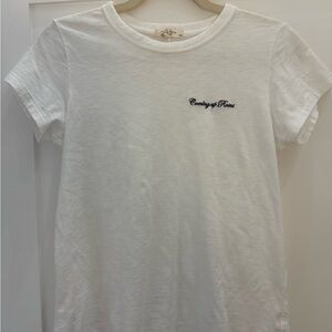 rag & bone White Short Sleeve Tee
